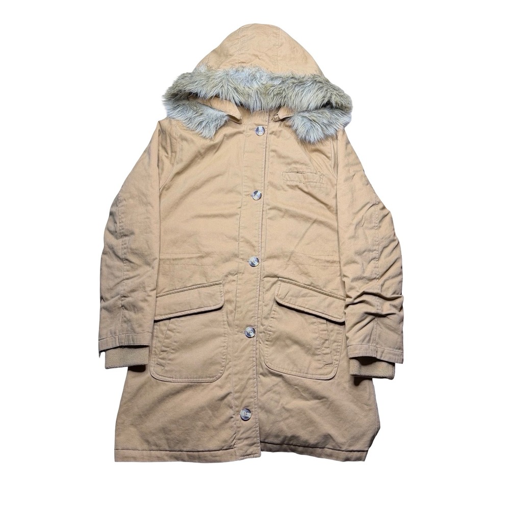 Women's Arizona tan jacket coat with detachable hood